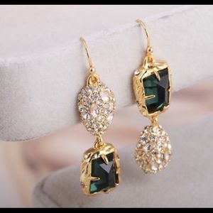 Alexis Bittar Unmatched Crystal DoubleTone Earring